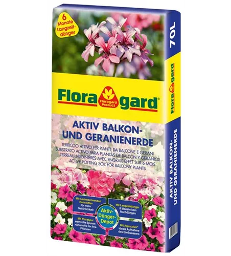 Floragard Aktiv Balkon- und Geranienerde 70l Floragard Aktiv Balkon- und Geranienerde 70l