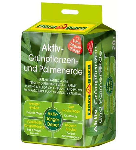 Floragard Aktiv Grünpflanzen- und Palmenerde Floragard Aktiv Grünpflanzen- und Palmenerde