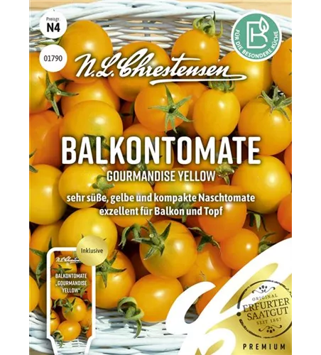 Tomatensamen 'Gourmandise Yellow'
