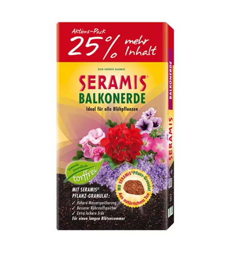 Seramis Balkon-Blumenerde ohne Torf 50 l