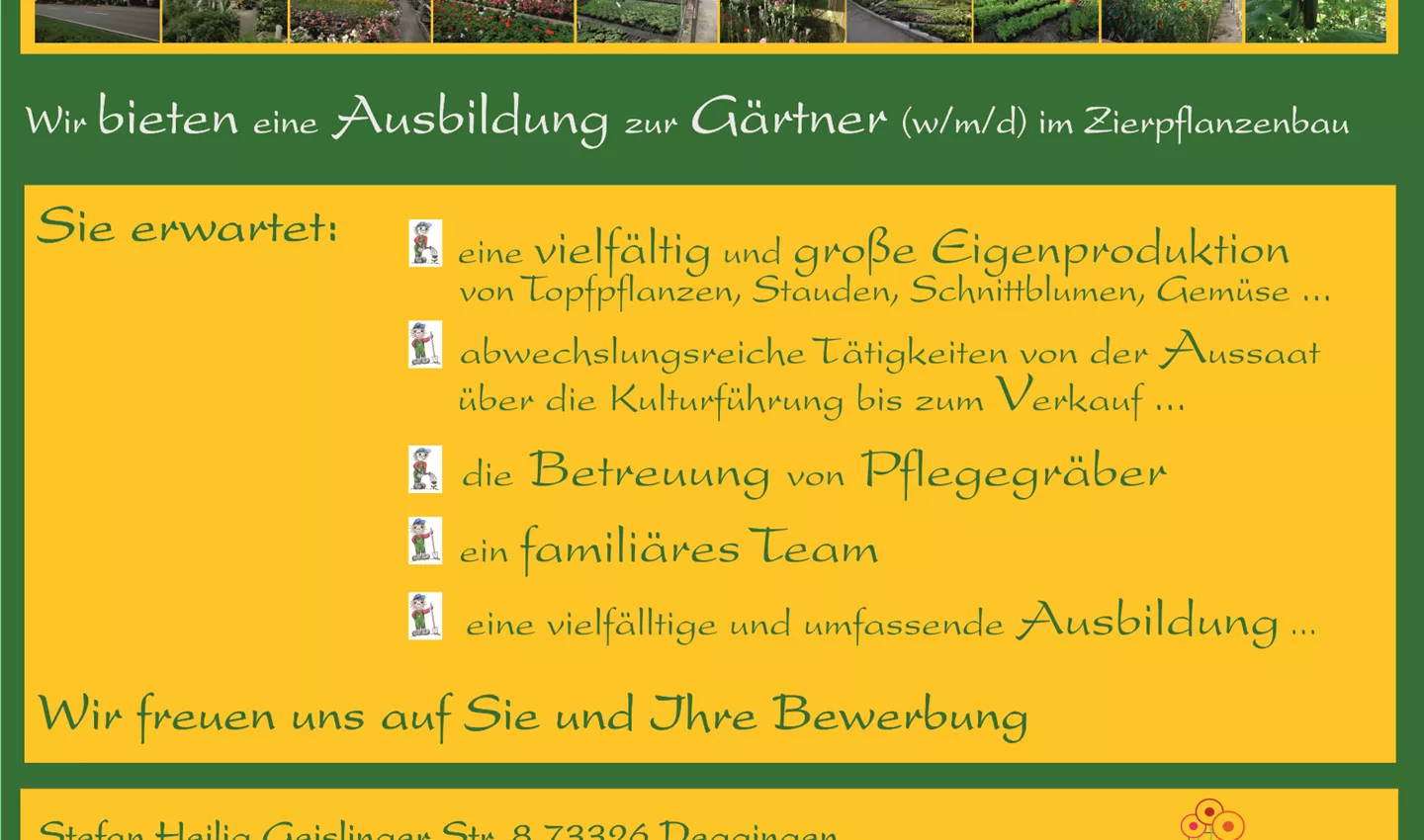 Ausbildungsstelle als Gärtner (w/m/d) ab September 2026