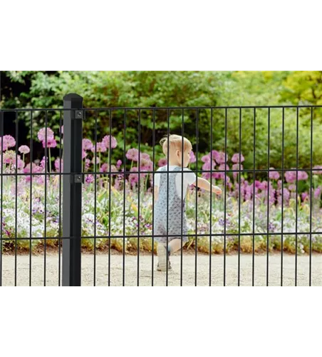 Doppelstabmattenzaun 183 x 251 cm, anthrazit, 6/5/6, Standard