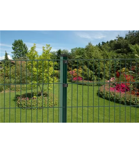 Doppelstabmattenzaun 103 x 251 cm, moosgrün, 6/5/6, Standard